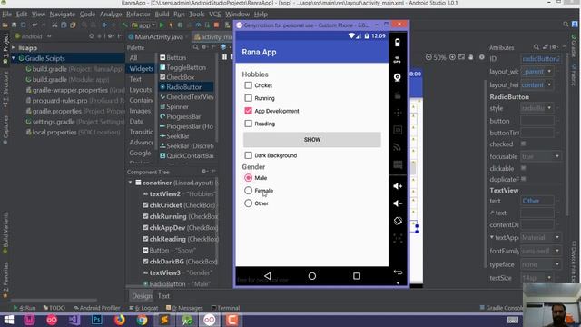5. Android Tutorials in Pashto - CheckBox, RadioButton, AutoCompleteTextView смотреть онлайн