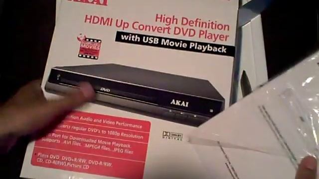 Unboxing of the Akai High Definition HDMI Up Convert DVD Player AKDVD902H смотреть онлайн