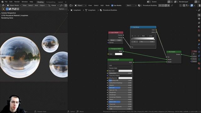 Procedural Bubble Material (Blender Tutorial) смотреть онлайн