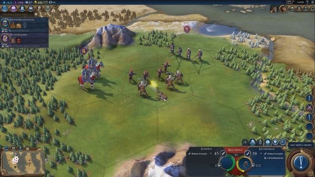 Япония в Civilization 6 - Самураи и Мэйдзи смотреть онлайн
