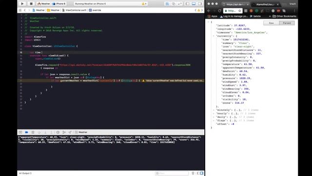 Making An iOS Weather App - Parsing JSON Respones 5/15 смотреть онлайн
