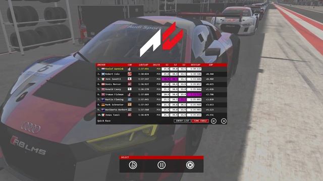 Assetto Corsa | Audi R8 LMS 2016 | Red Bull Ring | 10 lap race смотреть онлайн