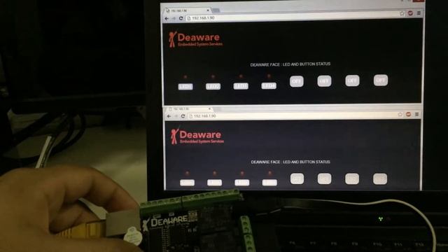 Raspberry PI + Websocket สำหรับควบคุม Deaware Face