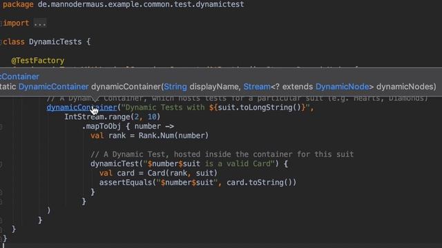Hierarchy of Dynamic Tests in JUnit 5 смотреть онлайн