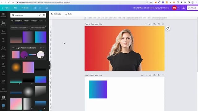GRADIENT Backgrounds in CANVA — Masterful Gradients in Minutes! смотреть онлайн
