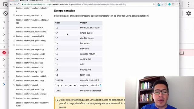 JavaScript: comillas, notación de escape y concatenación смотреть онлайн