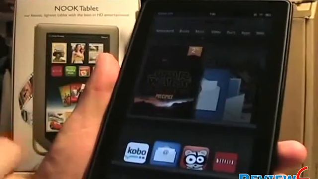 [ReviewF.com] Kindle Fire vs. Nook Tablet with Kobo Vox Reader cameo [Full] смотреть онлайн