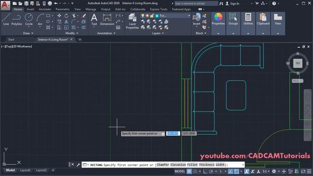 AutoCAD 2D Furniture Drawings for Interior Design - 4 смотреть онлайн