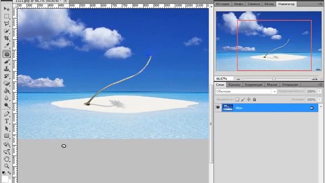Фотошоп(Photoshop CS4) для начинающих: Работа с инструментом заплатки (часть 8) смотреть онлайн