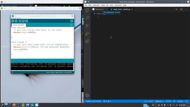 Arduino: comunicazione seriale con Serial Monitor e Python смотреть онлайн