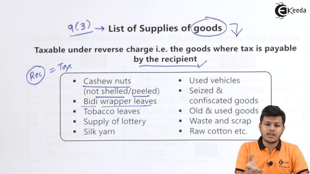 Reverse Charge Section 9 3 and 4 - Charge of GST - Indirect Taxation смотреть онлайн