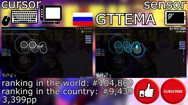 / osu! - cursor vs sensor / 1 / GG NE BUDET - SLAVA MARLOW x CMH x BRATISHKIN / bratishkinoff..... смотреть онлайн