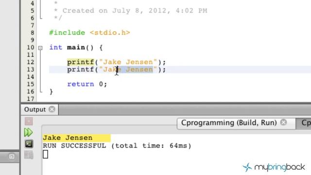Learn C Programming Tutorial 1.4 Printf Function смотреть онлайн
