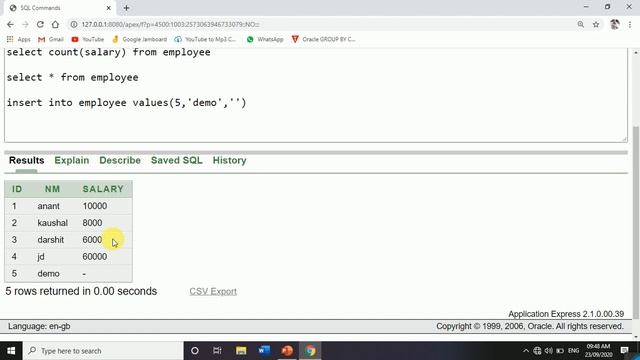 Select Query in Oracle - Aggregate Function #13 смотреть онлайн