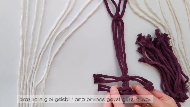 DIY | Macrame Wall Hanging / Macrame Leaf / Kolay Yaprak Duvar Süsü / Home Decor смотреть онлайн