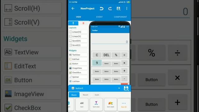 Simple Calculator app in sketchware app part1 смотреть онлайн