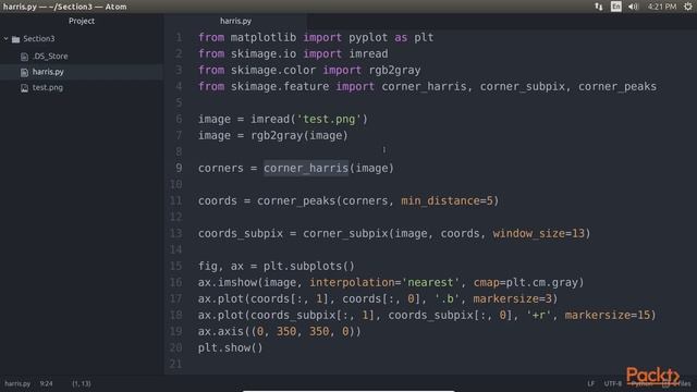 Python 3.x for Computer Vision : Harris Corner Detection | packtpub.com смотреть онлайн