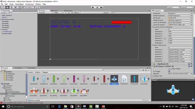 Make a 2D Advanced Laser Defender Game | 10 - Enemy Level Up System Part 2 смотреть онлайн