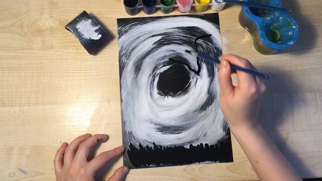 Рисование детям 3+ !Рисуем осеннее дерево! Как нарисовать дерево?! Рисуем дерево ватными палочками. смотреть онлайн