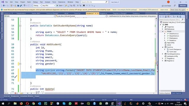 Windows Forms App Database Connectivity: Insert, Update, Detele смотреть онлайн