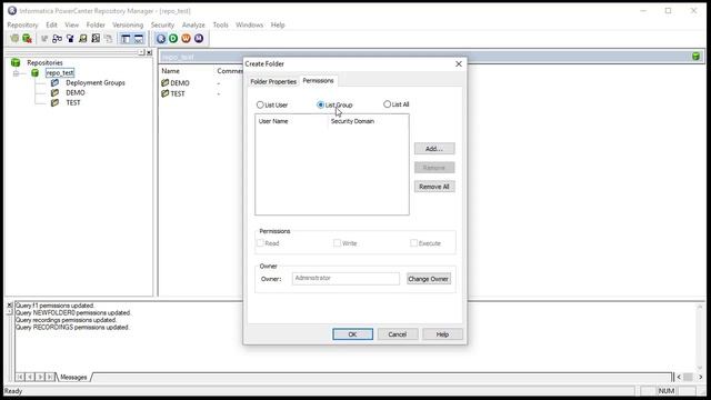 CREATING FOLDER IN INFORMATICA REPOSITORY MANAGER смотреть онлайн