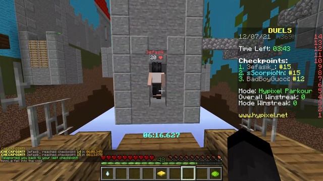 Паркур на скорость (Minecraft: Parkour Duel) смотреть онлайн