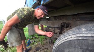 Замена эксцентриков тормозных колодок и разжимного кулака   Камаз  !