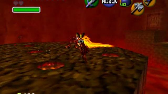 Legend of Zelda Ocarina of Time Walkthrough 08 (7/8) "Fire Temple: VOLVAGIA" смотреть онлайн