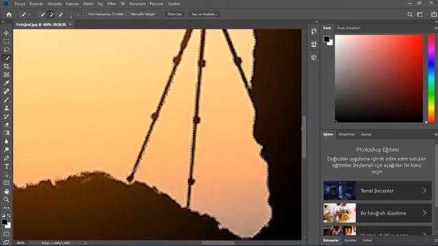Photoshop (2019) Dersi #1 Fotoğrafı Kırpıp PNG Yapma смотреть онлайн