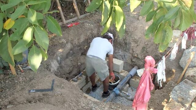 Кладка колодца водоврезки переулка-силами заказчика. смотреть онлайн