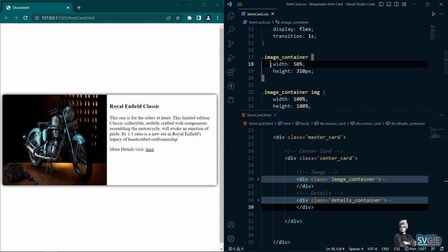 How to Create a Responsive Item Card using Media Query | HTML and CSS | How to use Media Query смотреть онлайн