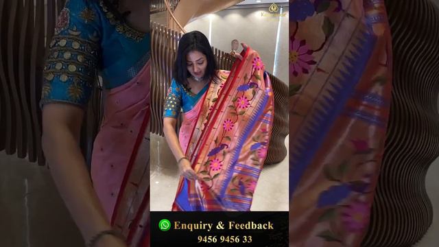 Paithani Sarees Collection | WhatsApp Number 9456 9456 33 | Kalamandir Royale Sarees LIVE смотреть онлайн