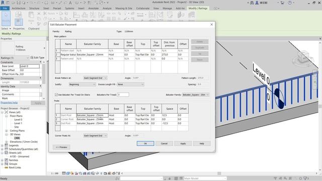 Autodesk Revit How To Change Baluster Material смотреть онлайн