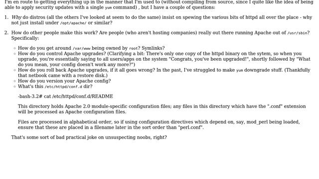 DevOps & SysAdmins: How can I make packaged Apache work sanely on CentOS? (2 Solutions!!) смотреть онлайн