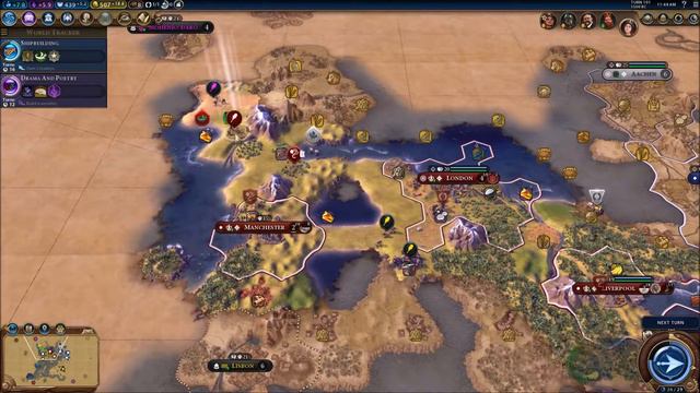 LP Civ VI Rise and fall, Deity, Victoria part 2 смотреть онлайн