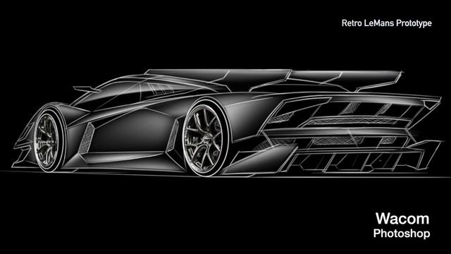 G-Project Retro Le Mans Racing Prototype (5) - Concept Car Sketch/Render(汽車概念速寫) смотреть онлайн