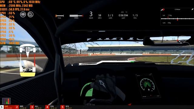 Assetto Corsa | Reiter Engineering Chevrolet Camaro GT3 | Asus ROG G751JT | GTX 970M смотреть онлайн