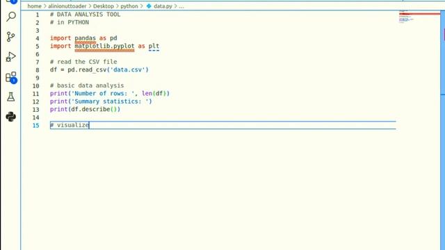 CREATE A DATA ANALYSIS TOOL in PYTHON смотреть онлайн