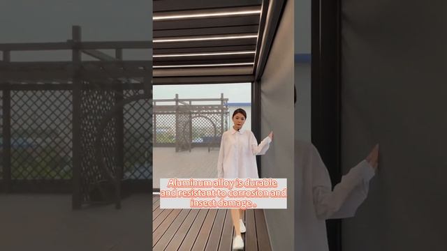 Low Price Multi Function Louvered Roof Pergolas Easy And Fast Setup Waterproof Greenhouse Pavilions