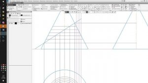 Построение усеченного конуса на трех проекциях.