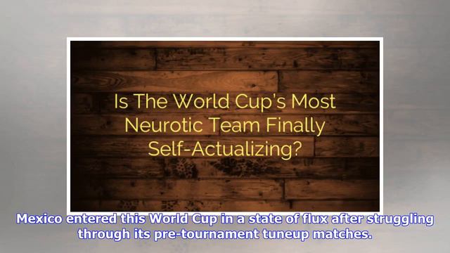 Is The World Cup's Most Neurotic Team Finally Self-Actualizing? смотреть онлайн