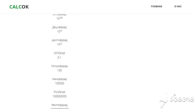 Единицы измерения электрической ёмкости смотреть онлайн