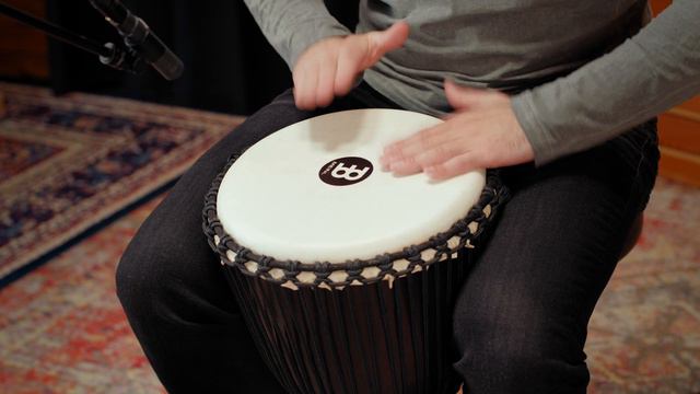 Meinl Percussion 12" Professional African Style Djembe, Village Carving (PROADJ2-L) смотреть онлайн