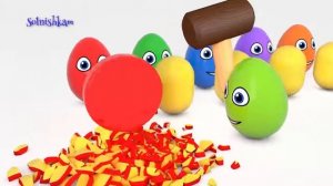 Яйца с сюрпризом Учим цвета Учим формы Учим фигуры Surprise eggs Развивающий мультик для детей VIDE