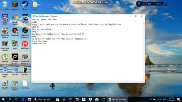 How to Fix Error Please run PlayGTAV.exe on GTA V