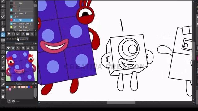 Numberblocks Meet Rubble Paw Patrol - Numberblocks fanmade coloring story смотреть онлайн