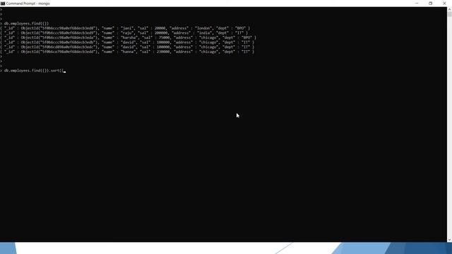 31 MongoDB Sort Method смотреть онлайн