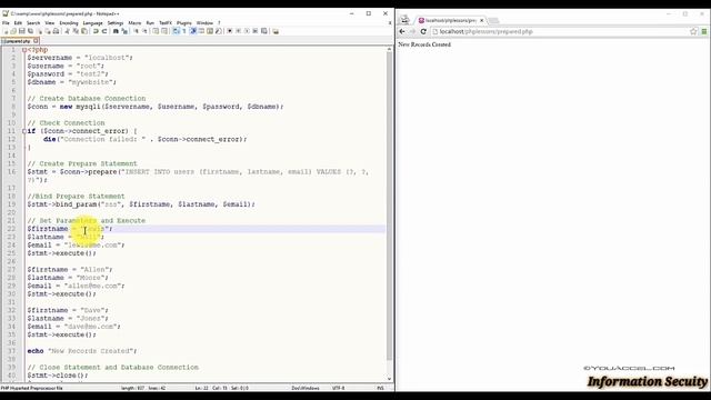 23. MySQL Prepared Statements смотреть онлайн