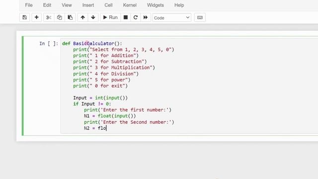 Make a simple calculator using Python смотреть онлайн