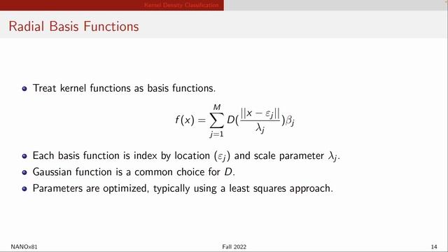 NANOx81 Lecture 6 - Kernel Methods смотреть онлайн